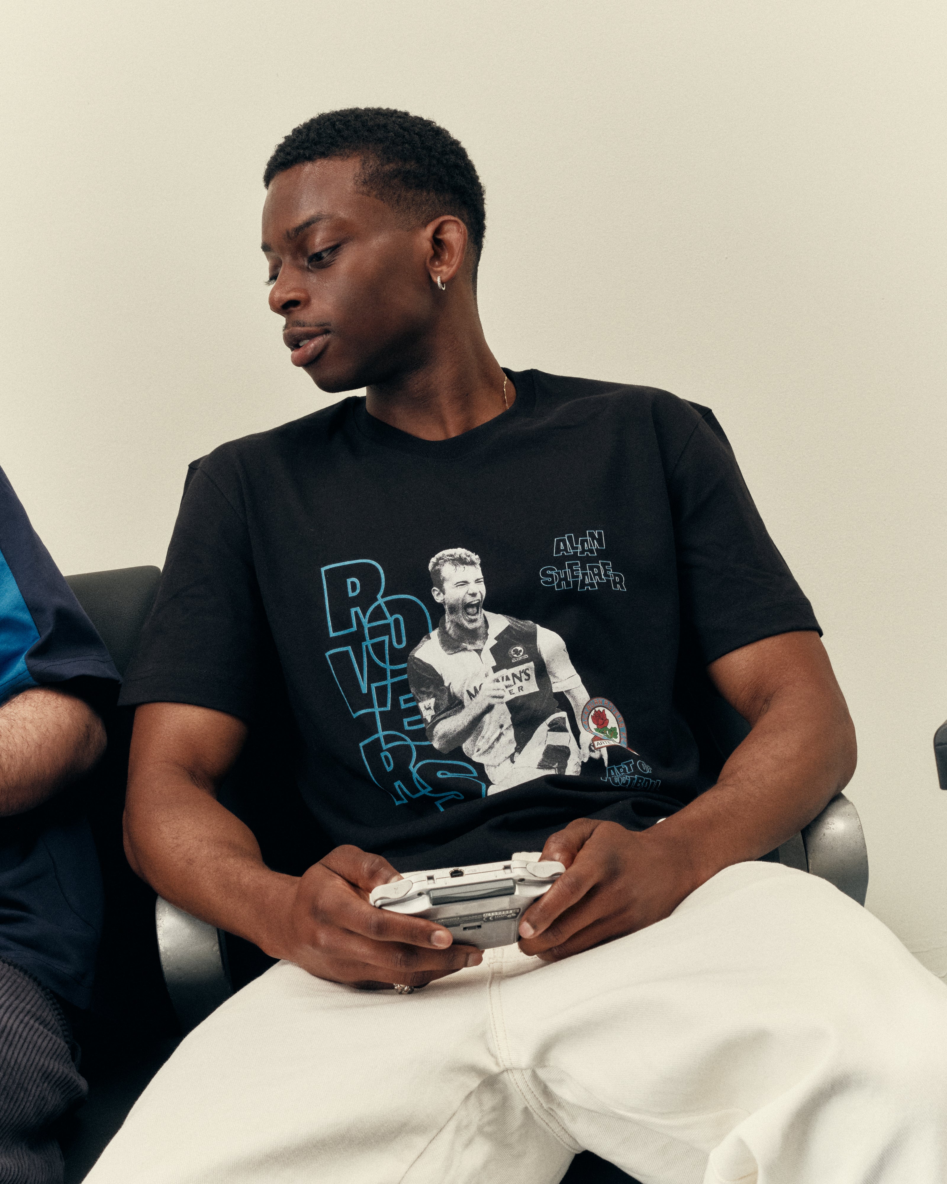 ART OF Football x Blackburn Rovers Shearer | AOF BRFC Black T-shirt