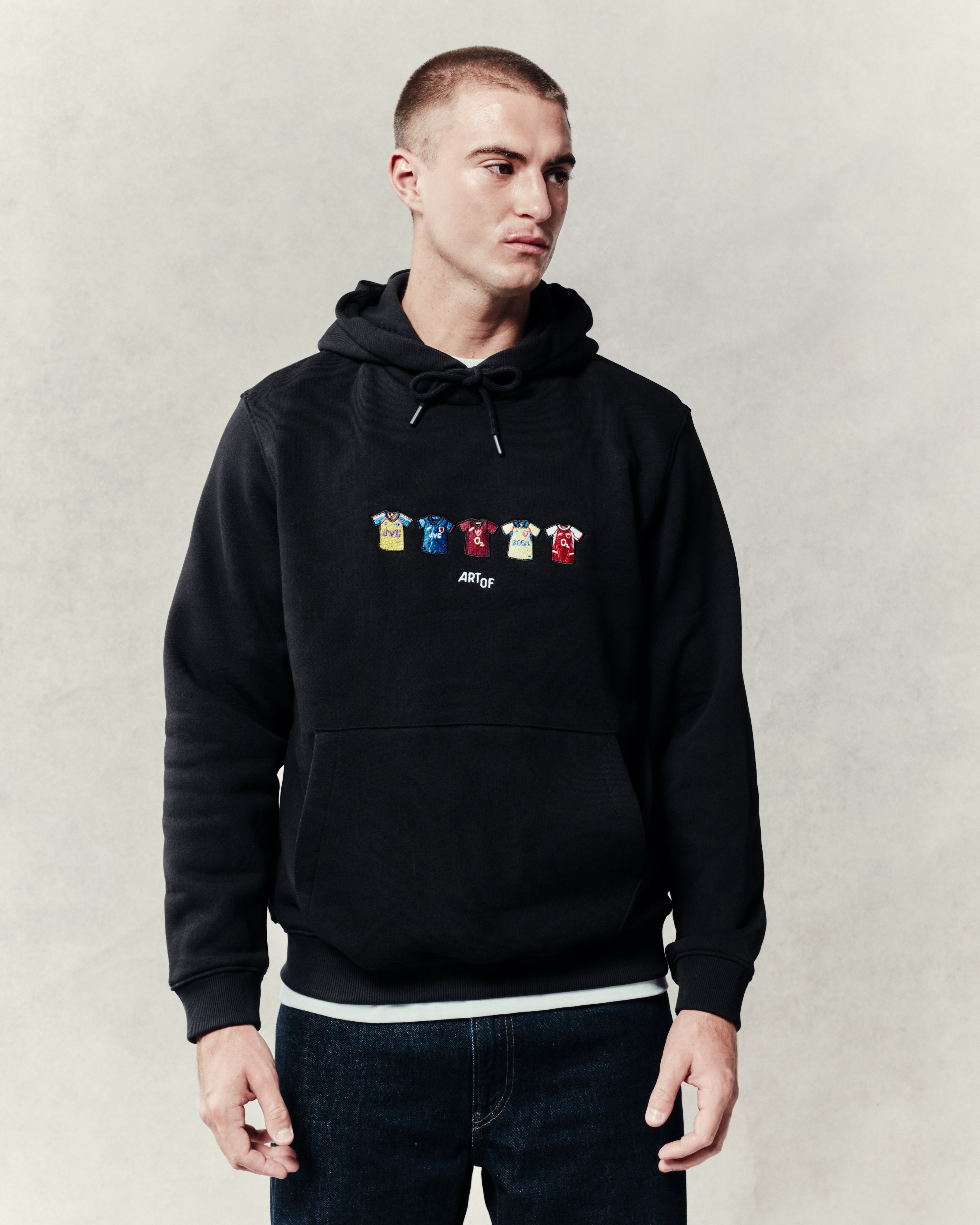 ART OF x AFC Embroidered Classics Black Hoodie | Shop Football