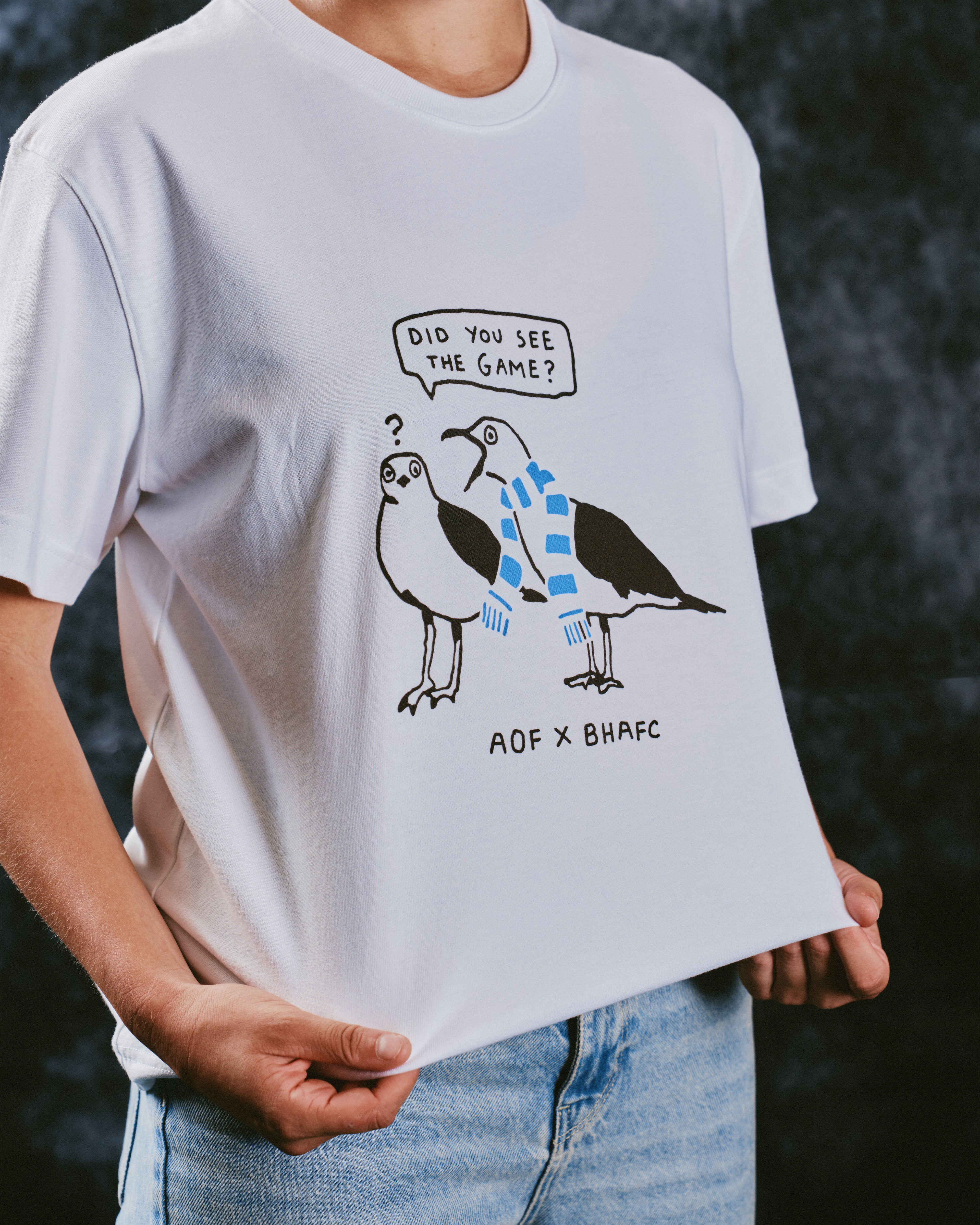 ART OF x Brighton Did You See The Game Tee | White Football T-shirt