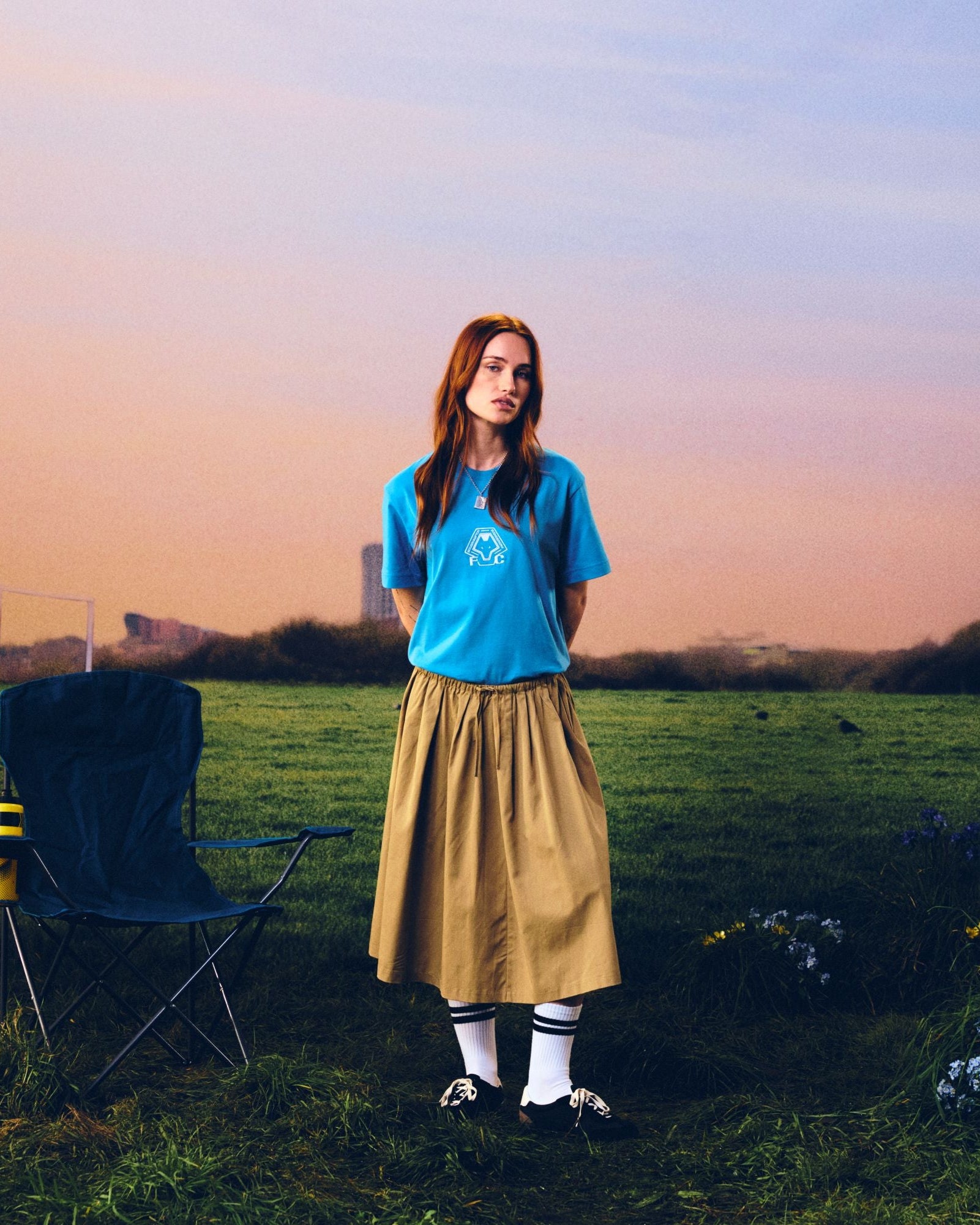 ART OF x Wolves Embroidered Teal Tee | Football T-shirt