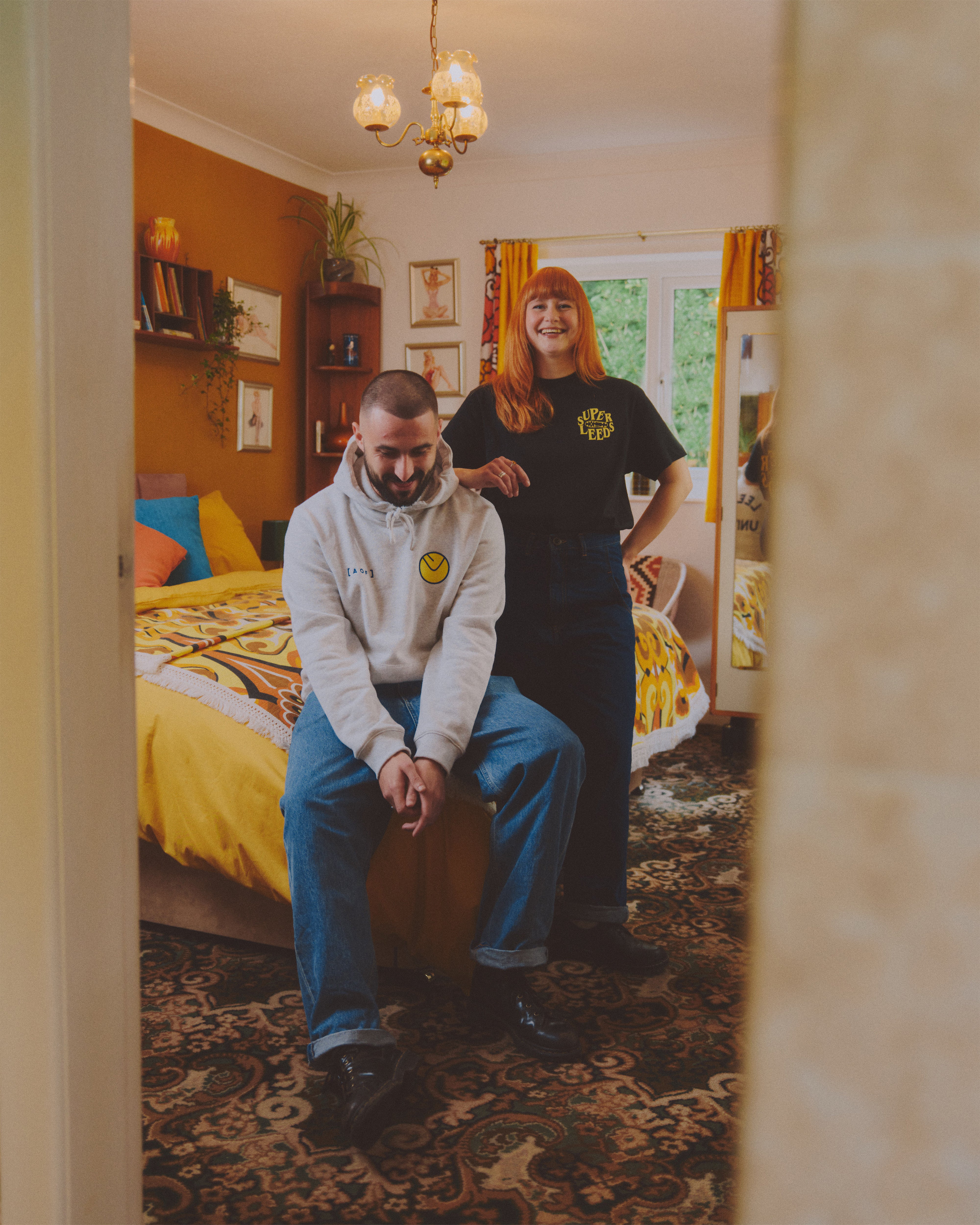 ART OF Football x Leeds United Smiley Embroidered Hoodie | AOF x LUFC