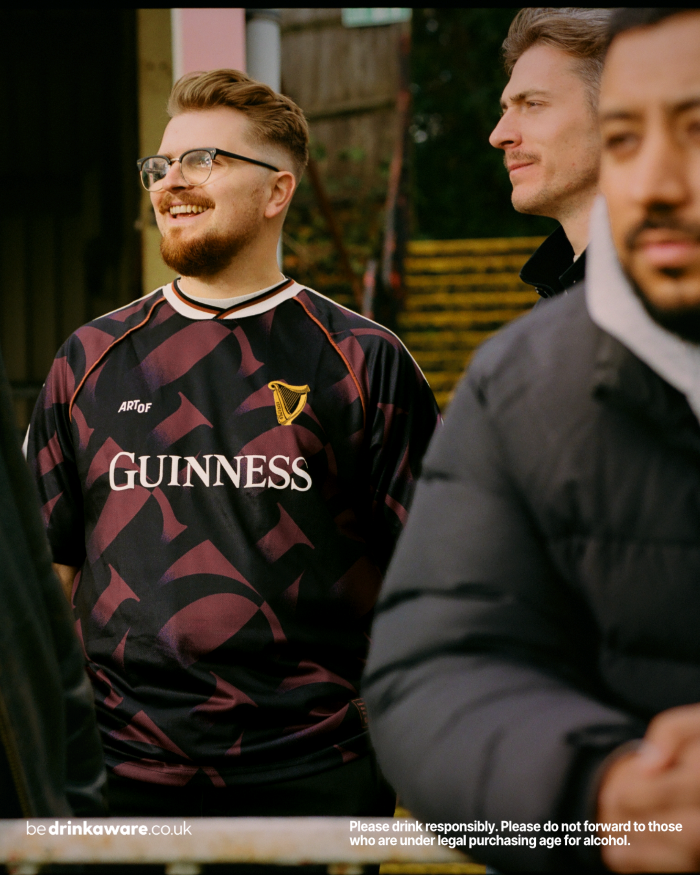 ART OF Football x Guinness Football Shirt | AOF Burgundy Top