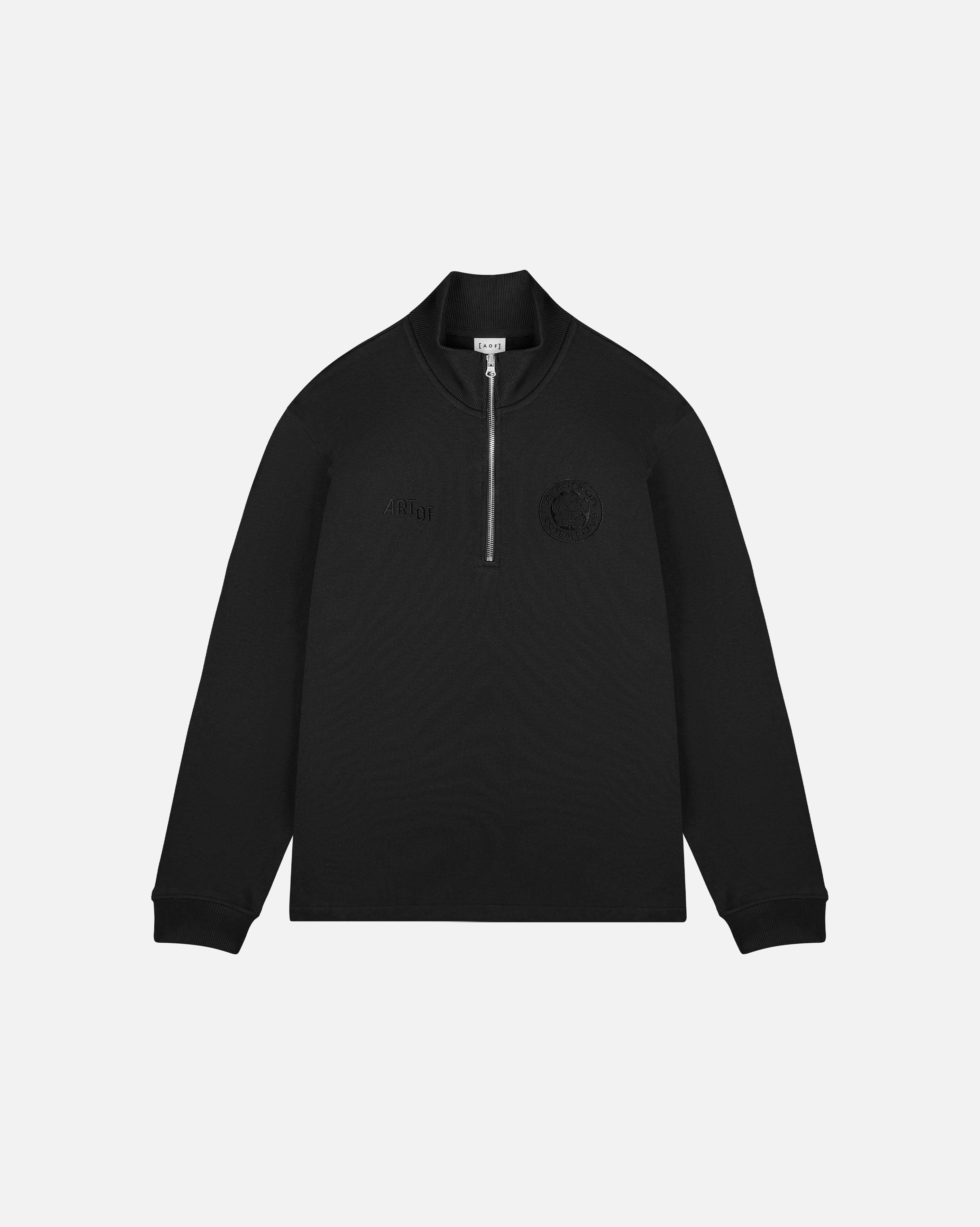 ART OF Football x Leicester Blackout Quarter Zip Black Sweat | AOF