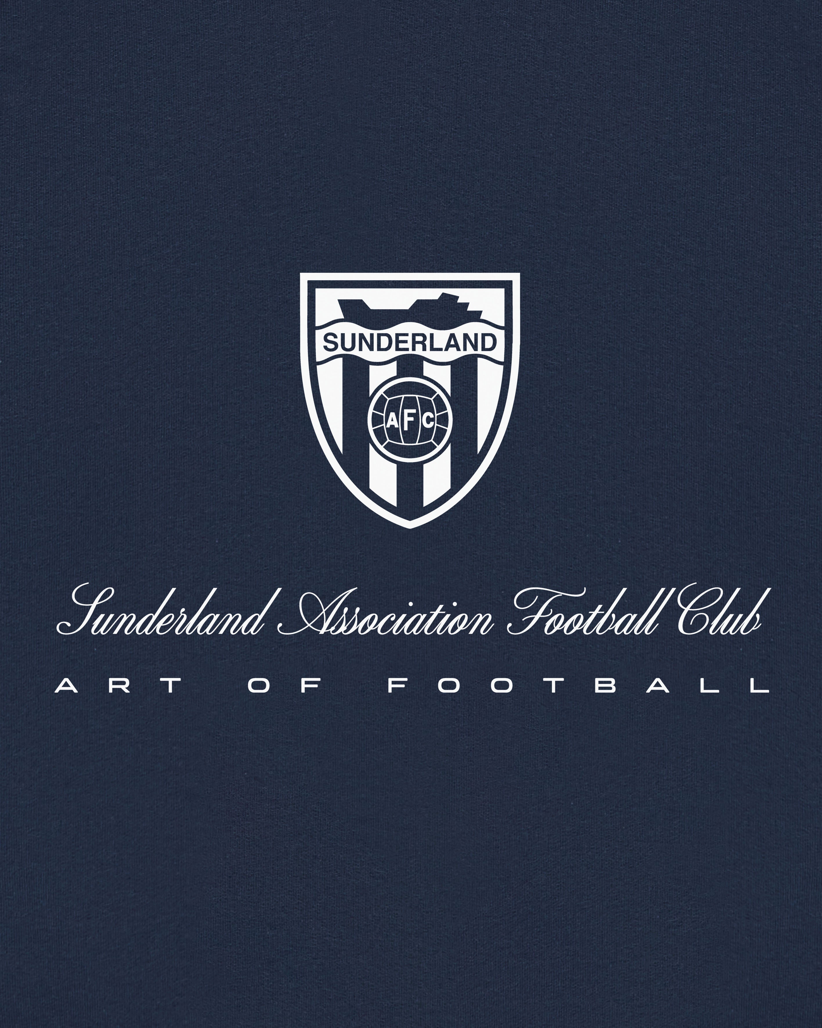 ART OF x Sunderland Heritage Hoodie | Navy Printed Football Sweat