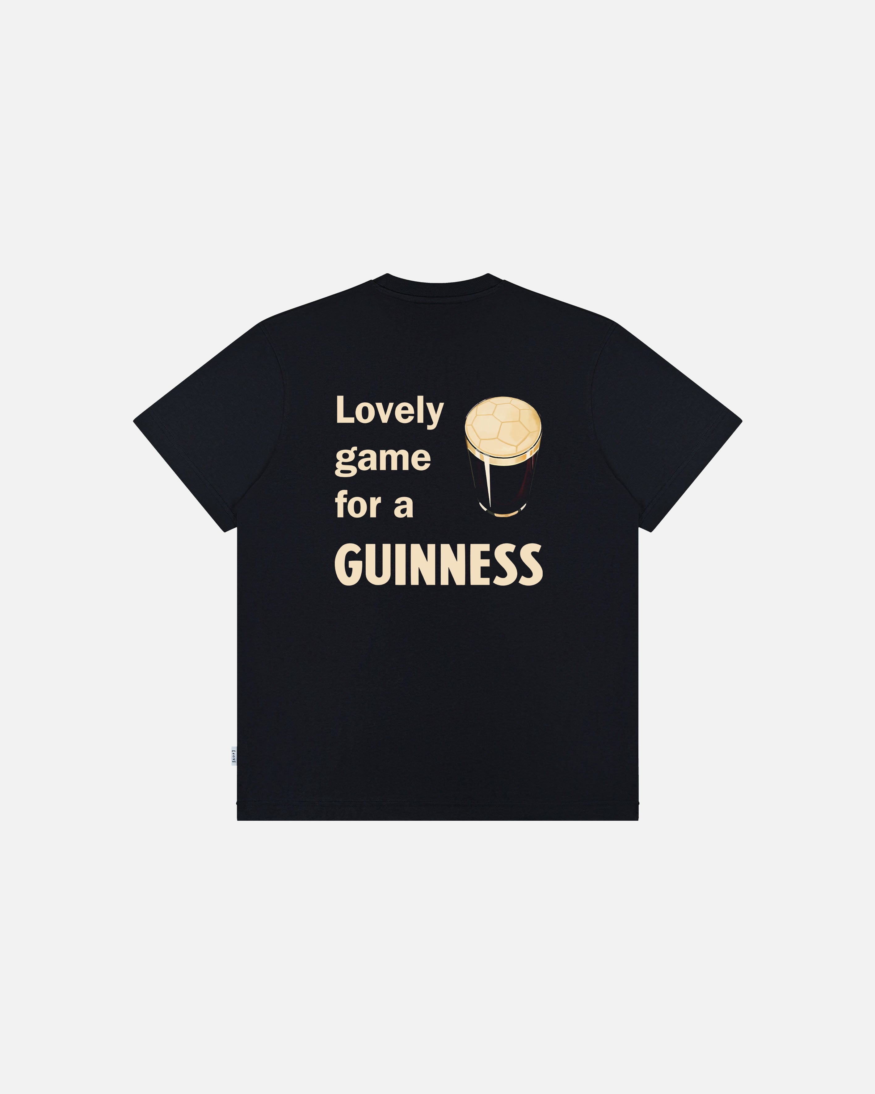 ART OF Football Lovely Game For A Guinness Tee | AOF Black T-shirt
