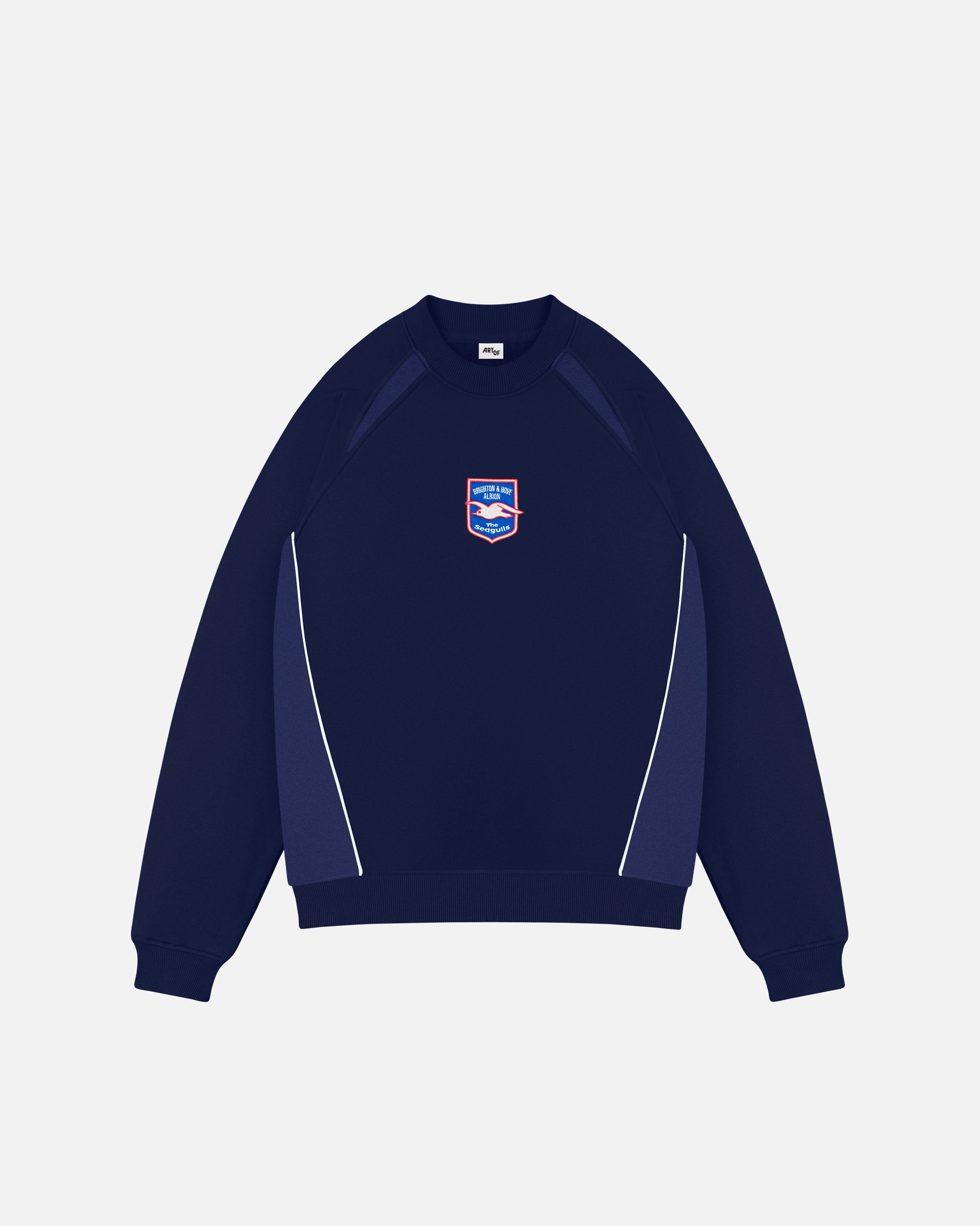 ART OF x Brighton Panelled Navy & Blue Sweat | Shop Football