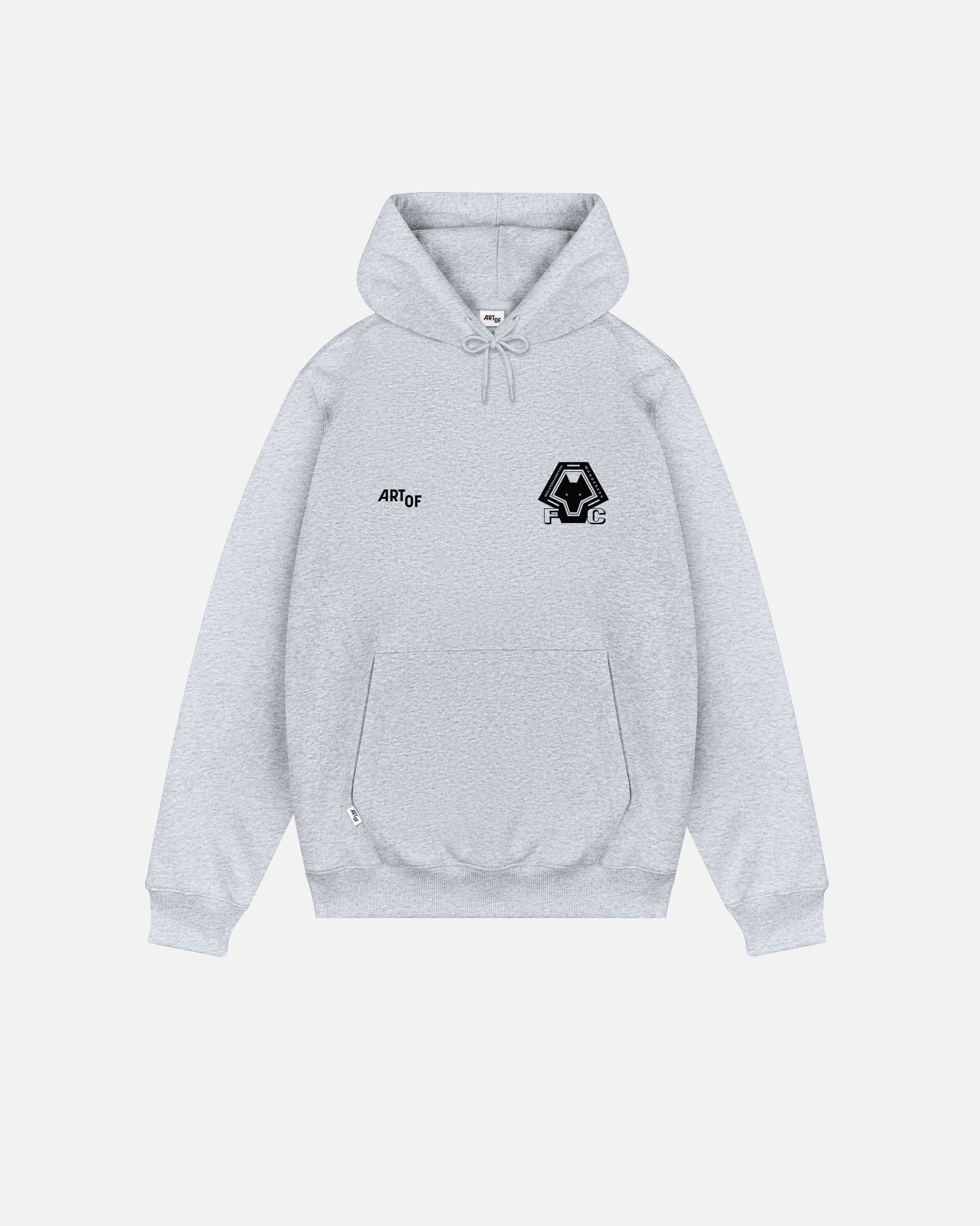 ART OF x Wolves Heritage Hoodie | Grey Printed Football Sweat