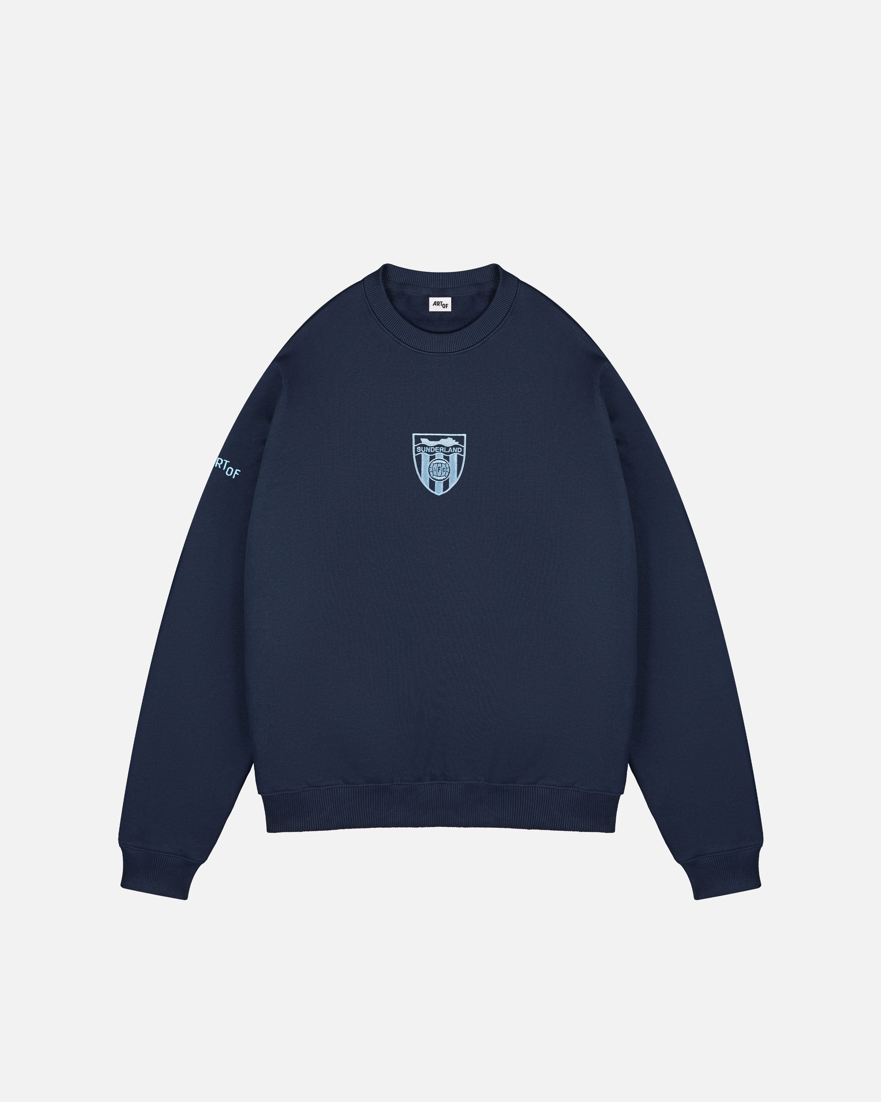 ART OF x Sunderland Single Colour Crest Sweat | Navy Football Jumper