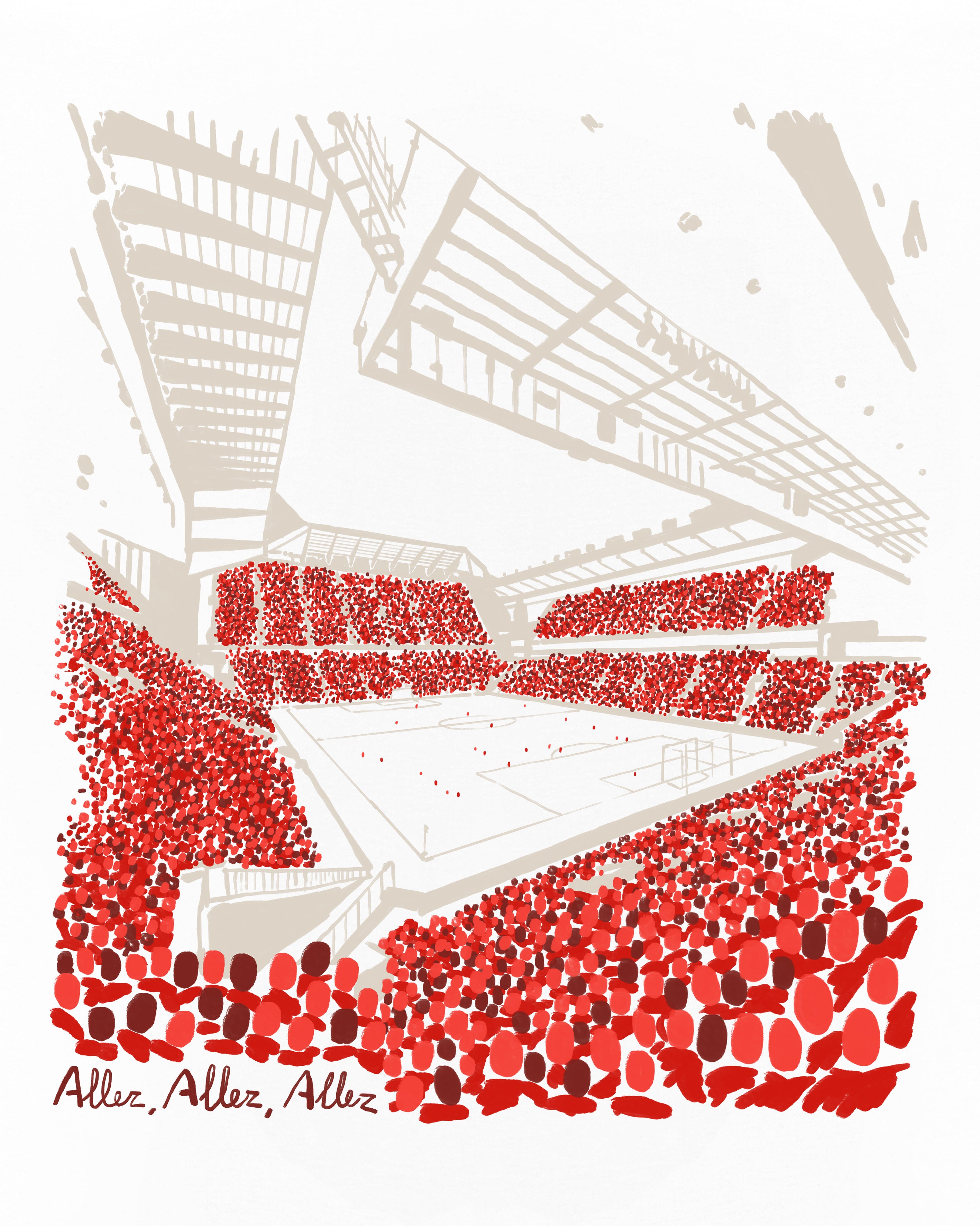 ART OF LFC 12th Man Tee | White Graphic Football T-shirt