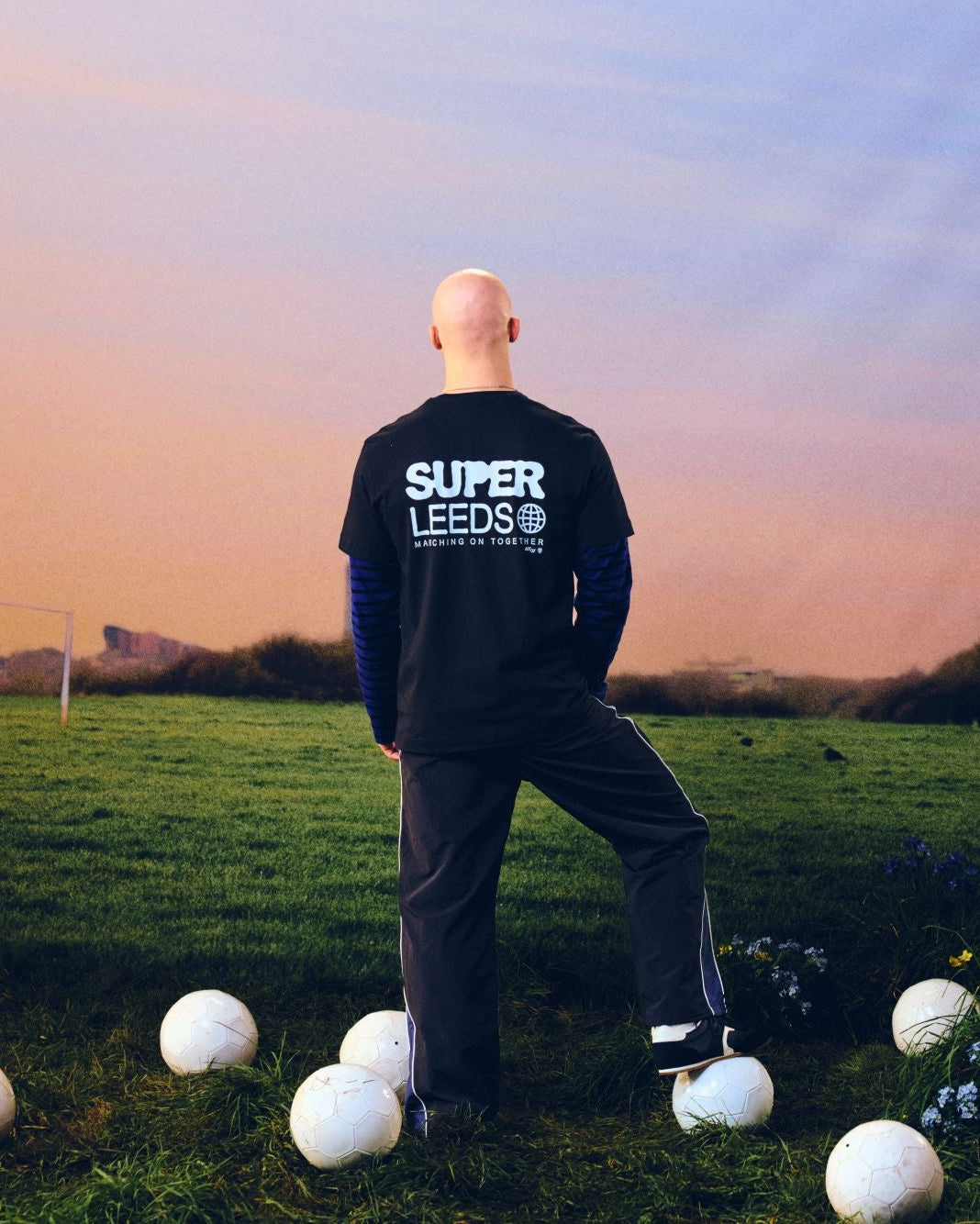 ART OF x Leeds United 00s Graphic Tee | LUFC Black Football T-shirt