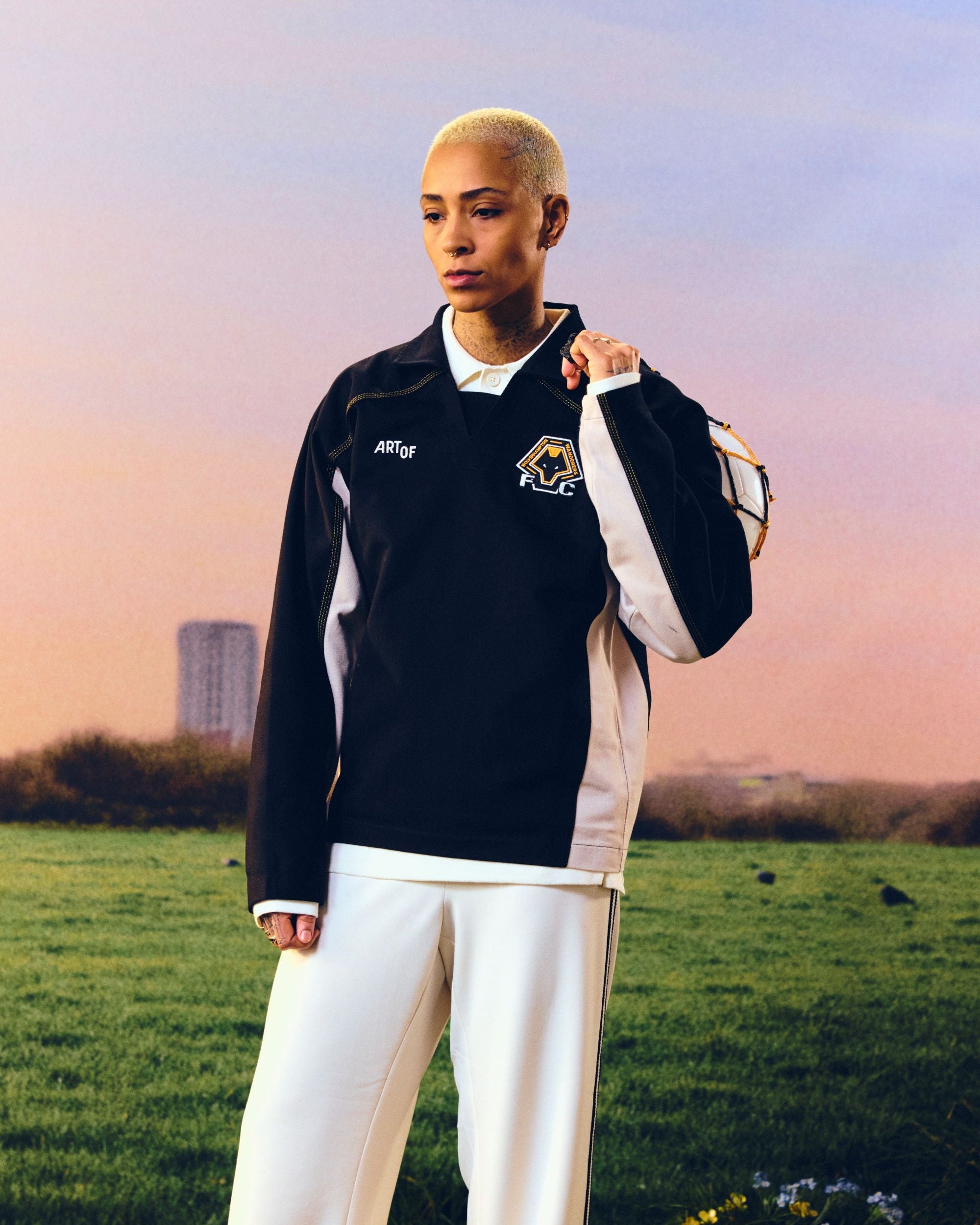 ART OF x Wolves Drill Top | Long Sleeved Embroidered Football Merch