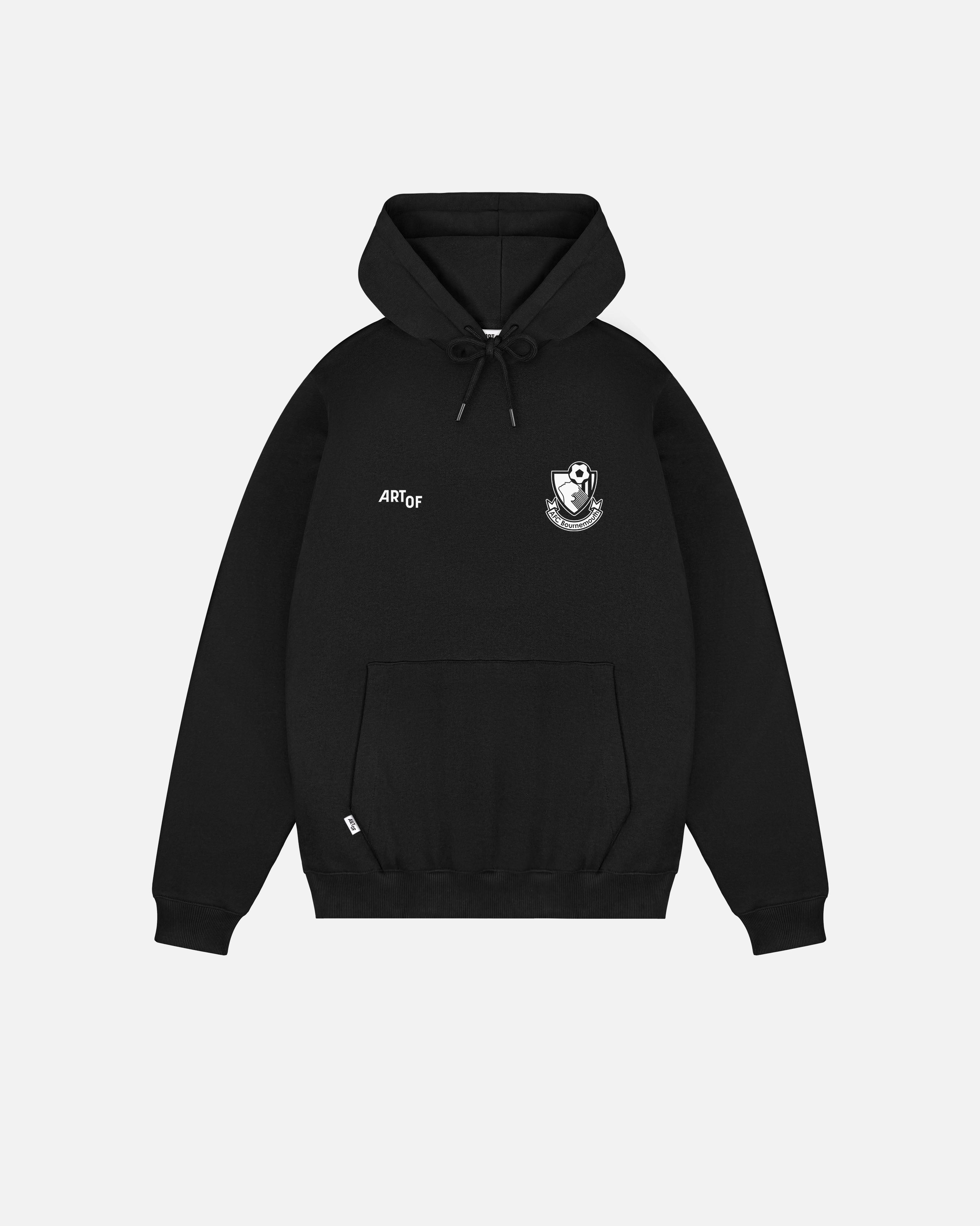 ART OF x Bournemouth Heritage Hoodie | Black Printed Football Sweat