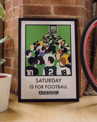 ART OF x Hibernian Saturday Is For Football Framed Print | Hibs Art
