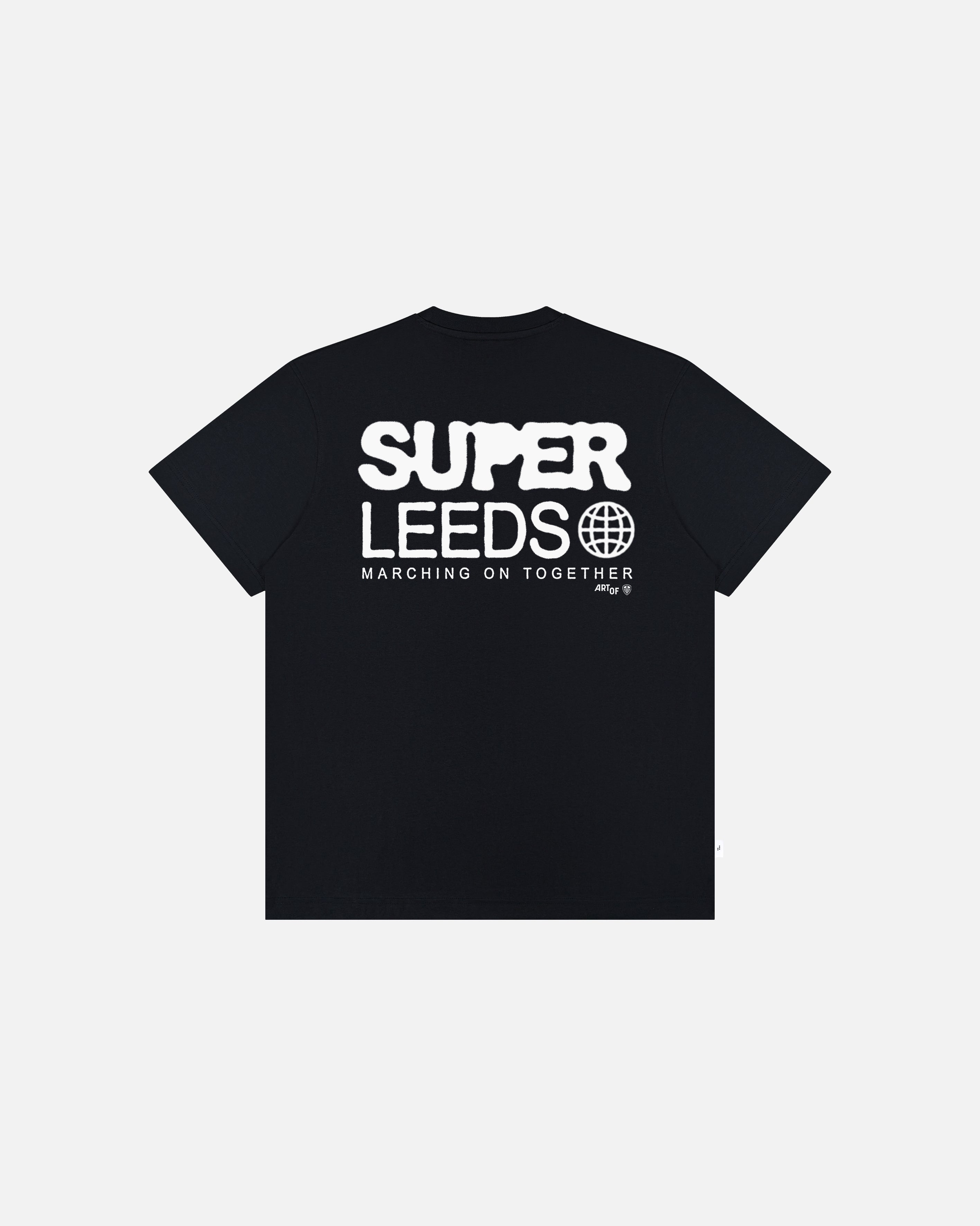 ART OF x Leeds United 00s Graphic Tee | LUFC Black Football T-shirt