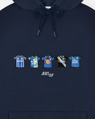 ART OF x Leicester Embroidered Classics Navy Hoodie | Shop Football