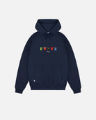 ART OF Football x Embroidered United Classics Navy Hoodie | AOF MUFC