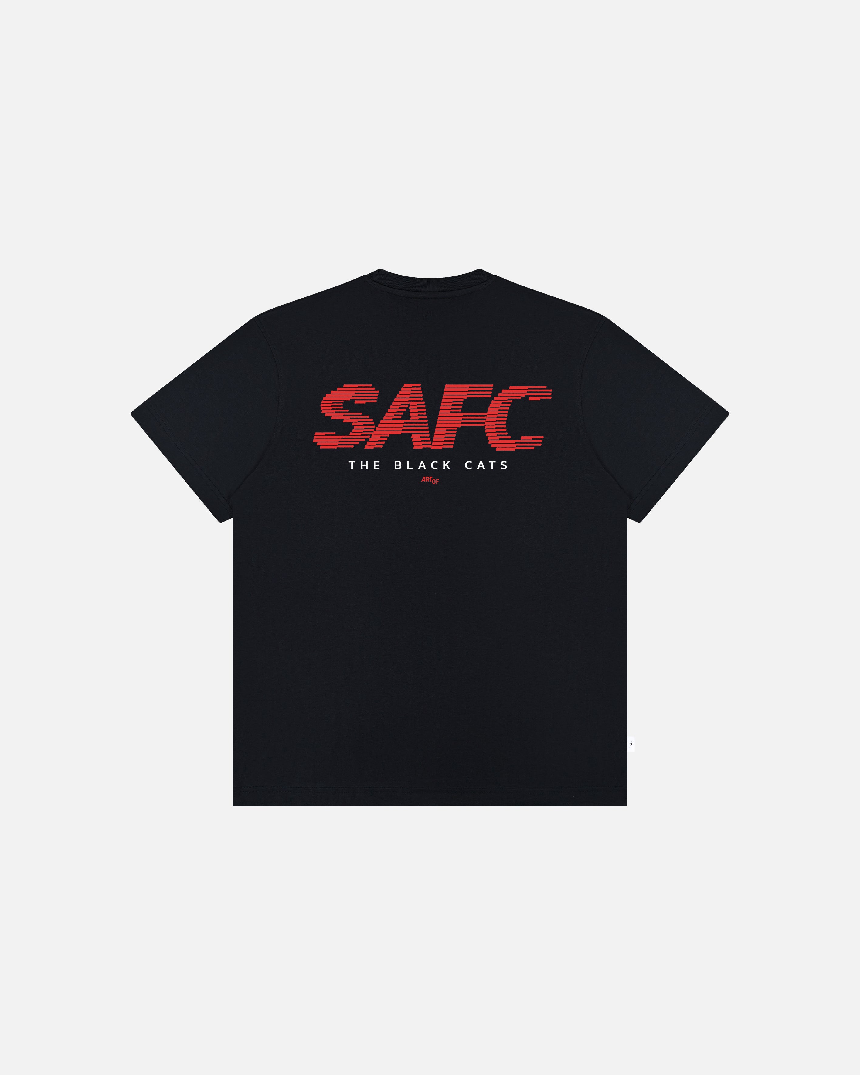 ART OF x Sunderland 00s Type Tee | SAFC Black Graphic Football T-shirt