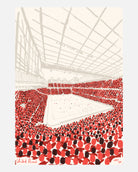 United OF LFC 12th Man Framed Print | Football Art