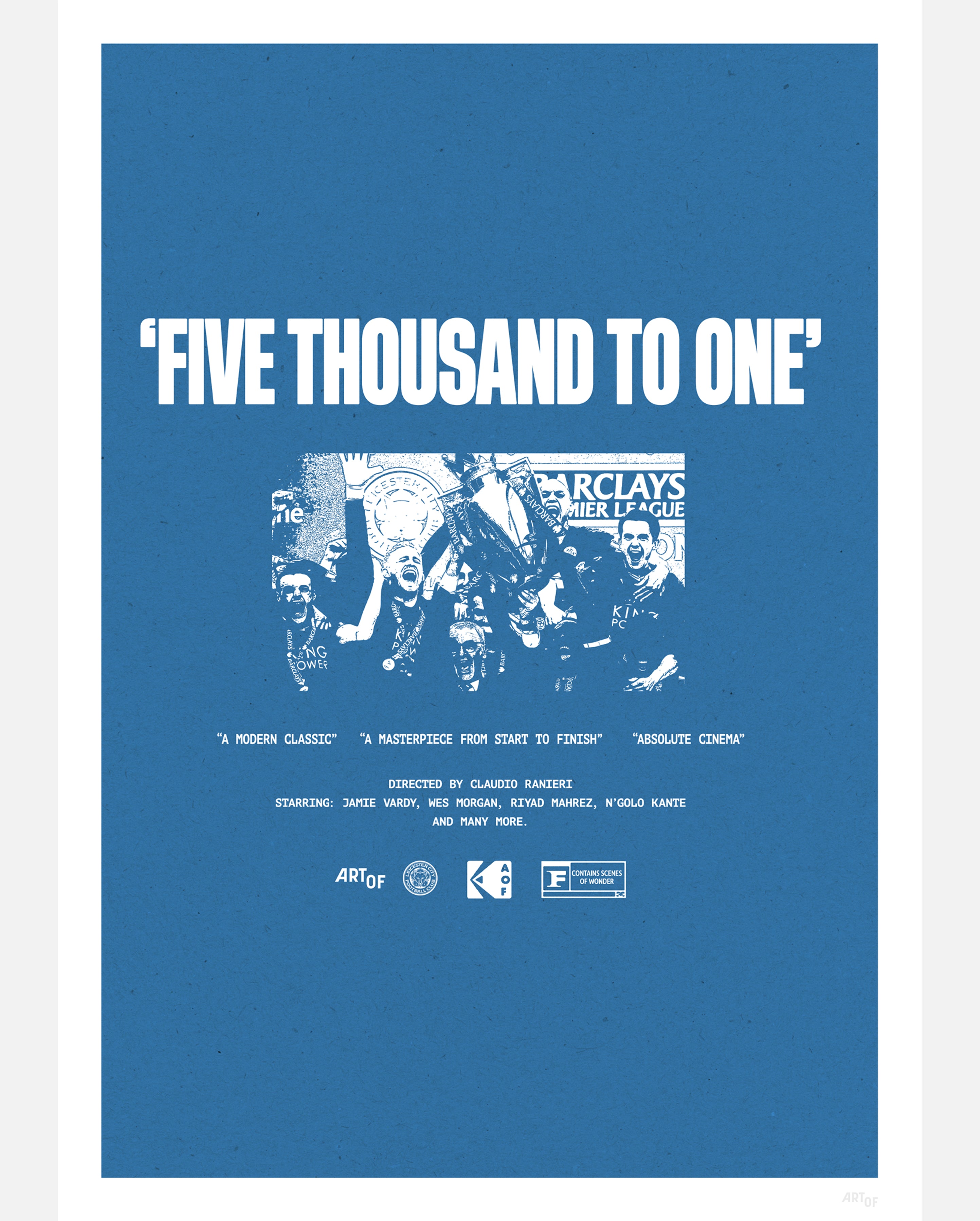 ART OF Leicester City A Modern Classic Framed Print | Football Poster
