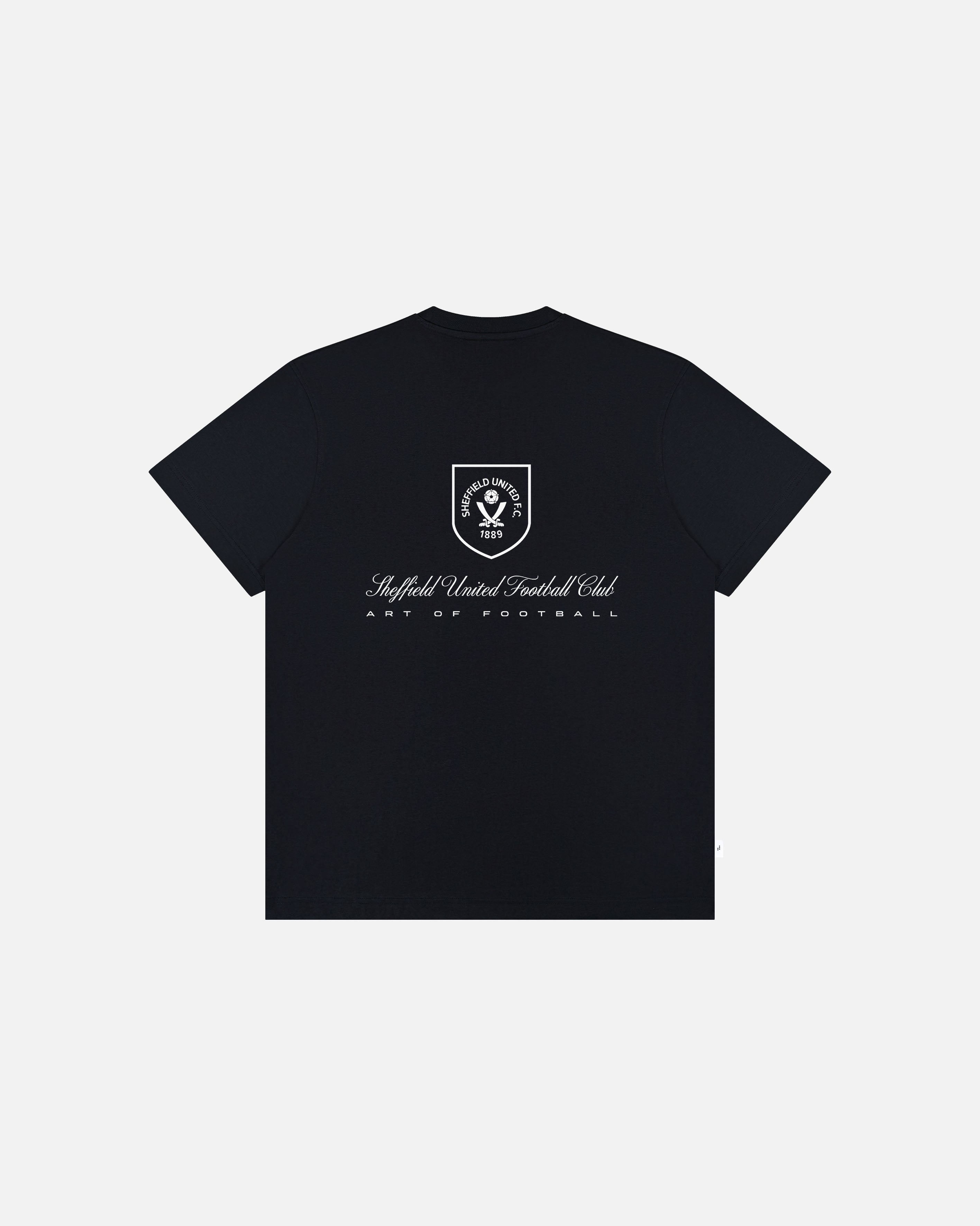 ART OF Sheffield United Heritage Tee | Black Graphic Football T-shirt