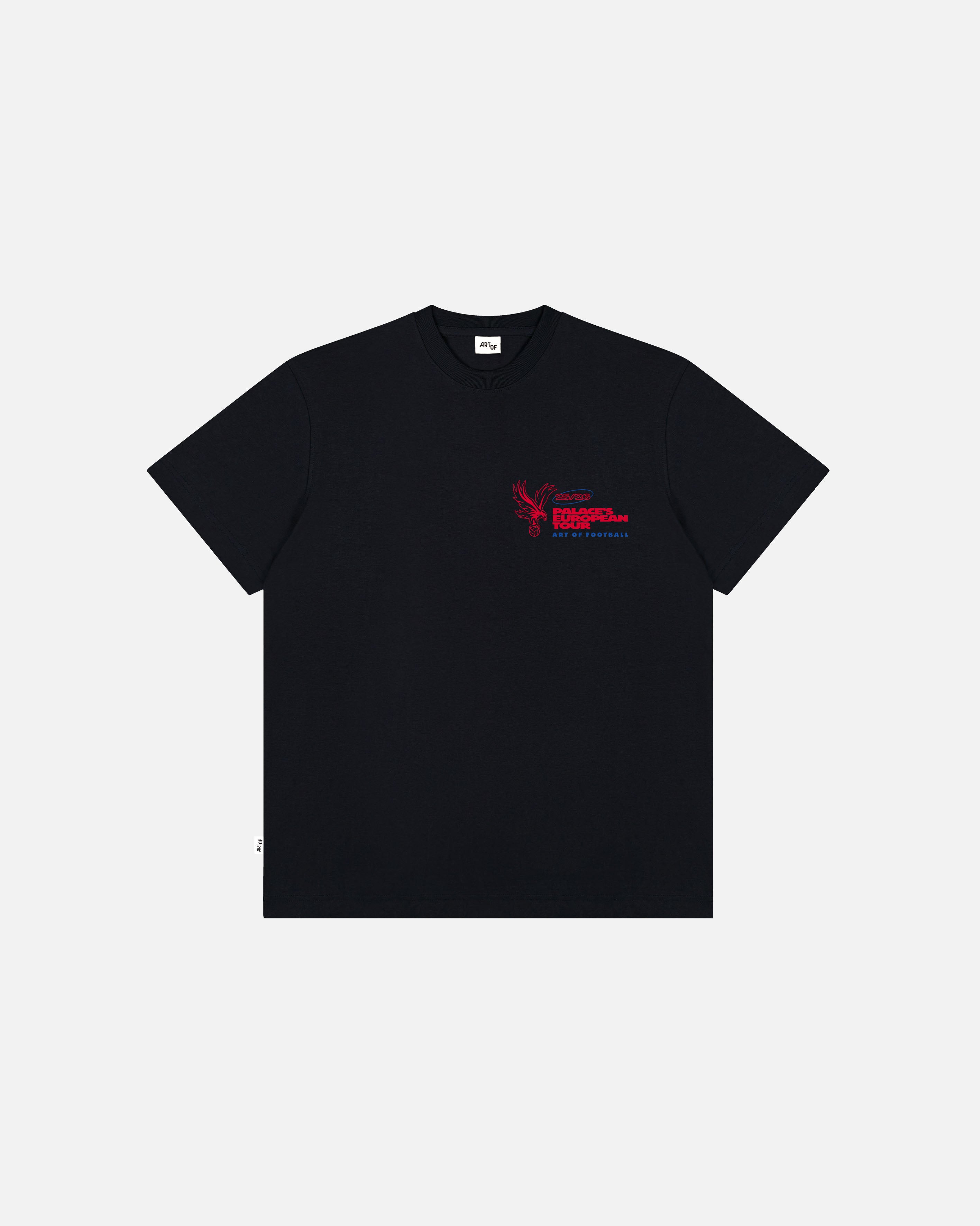 ART OF x Crystal Palace London To Leipzig Tee | Black Football T-shirt