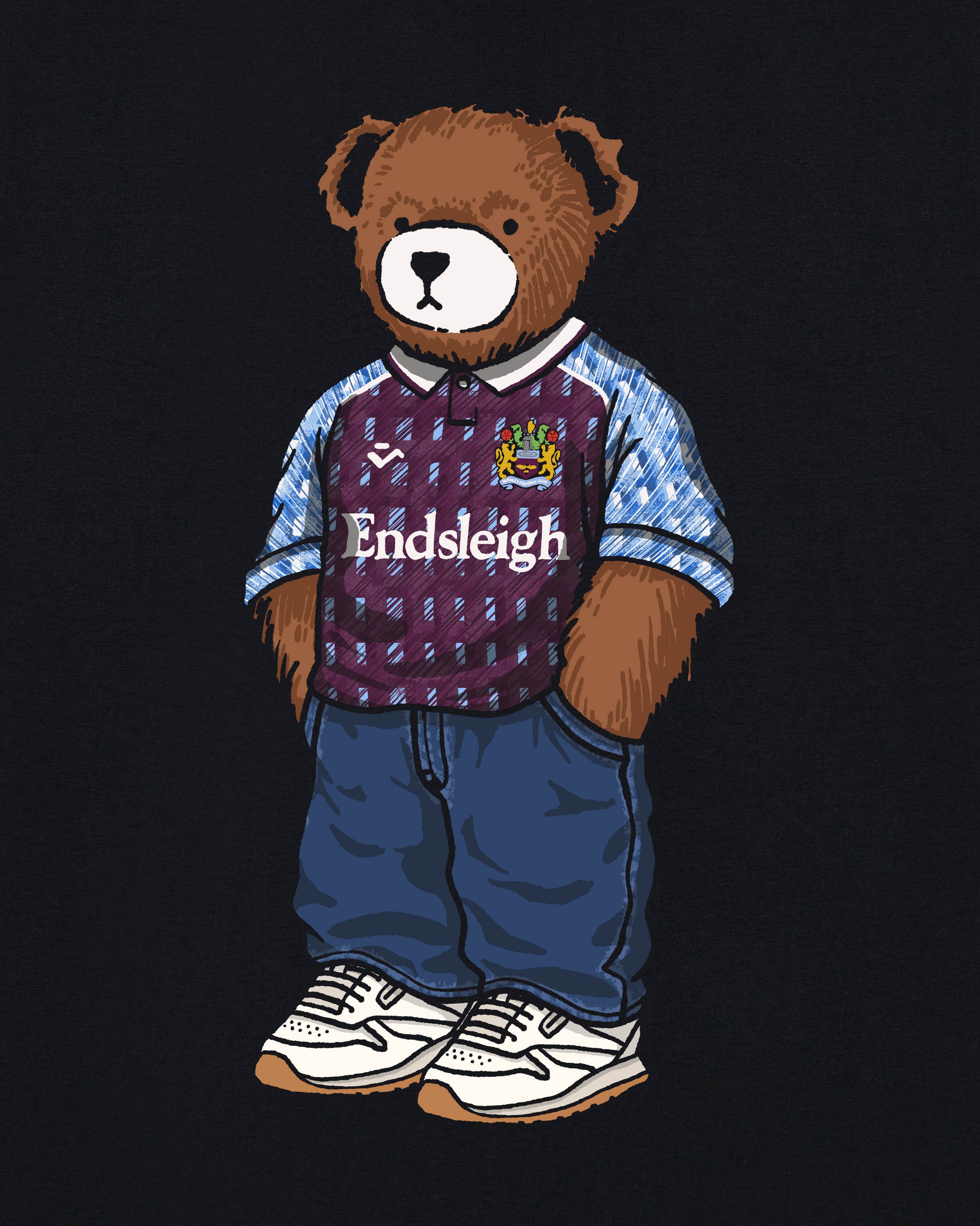 ART OF x Burnley Home Pickles | Black Football T-shirt