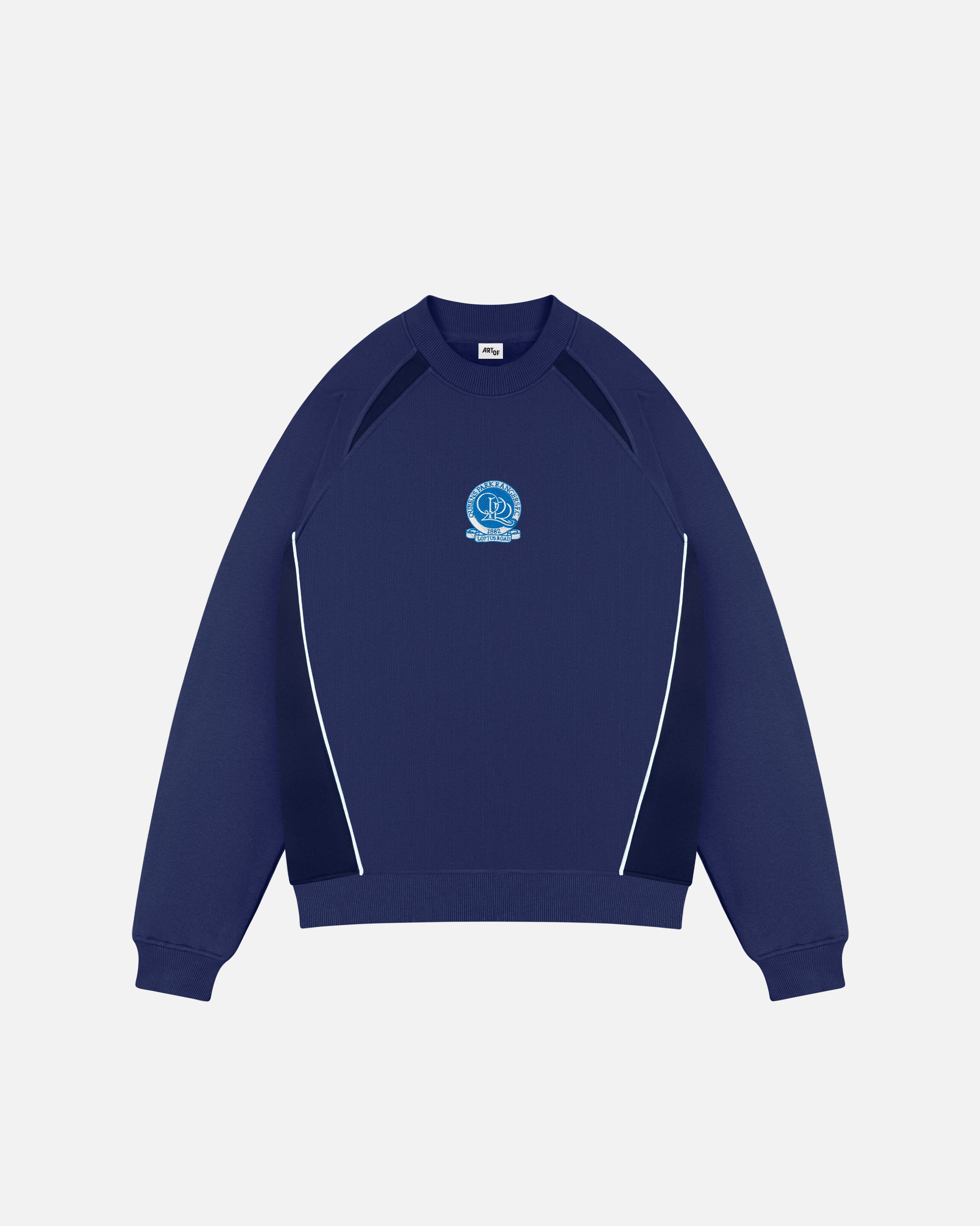 ART OF Football x QPR Blue Panelled Sweat | AOF