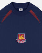 AOF x West Ham Navy Panelled Sweat | Art of Football
