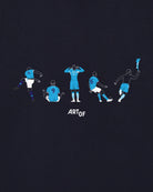 ART OF Football MCFC Printed Icons Tee | AOF Navy Graphic T-shirt