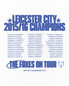 ART OF x Leicester Rave Line Up Tee | White Graphic Football T-shirt