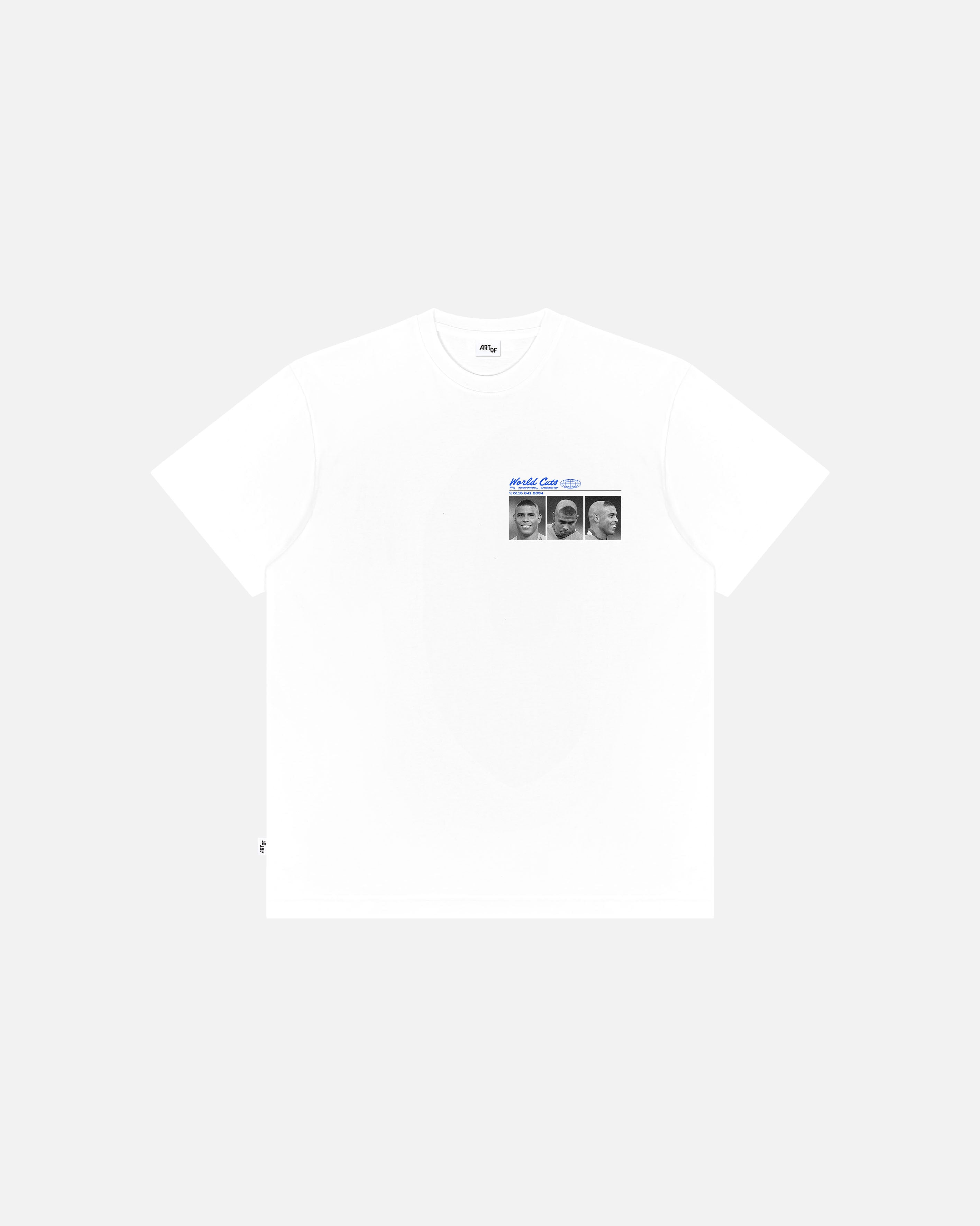 ART OF World Cuts Tee | White Graphic Football T-shirt