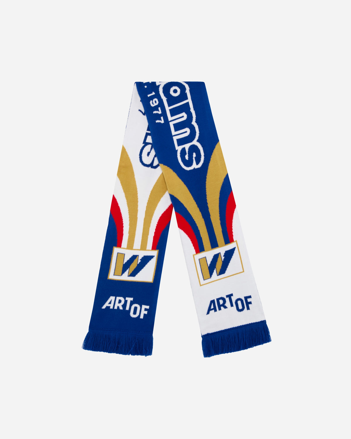 ART OF Williams '96 Championship Scarf | Knitted Car Racing Accessory